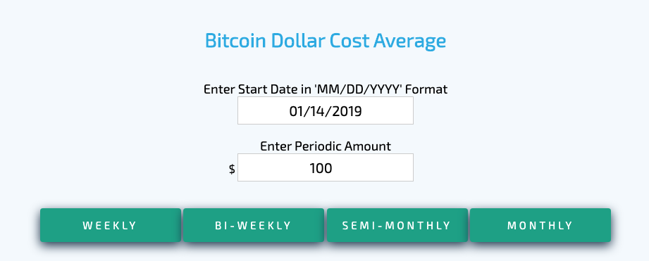 dollar cost averaging calculator bitcoin