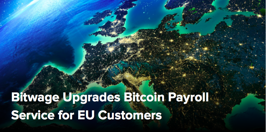 (CoinDesk) Bitwage Upgrades Bitcoin Payroll Service for EU Customers