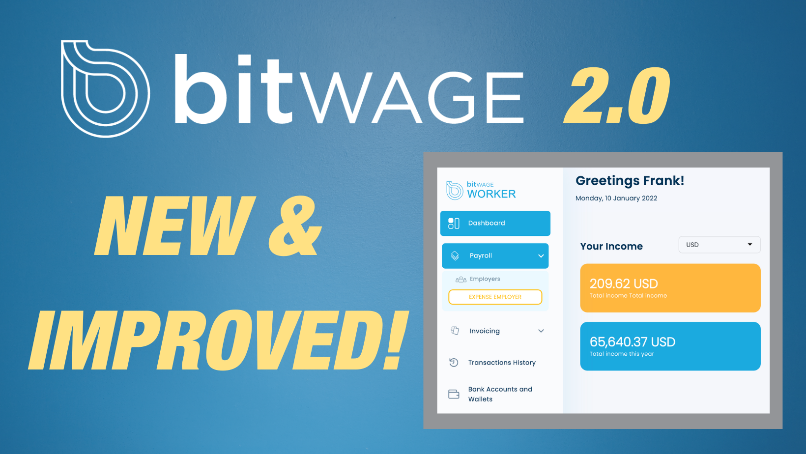 Bitwage Launches New Bitcoin & Cryptocurrency Payroll Platform for All Users