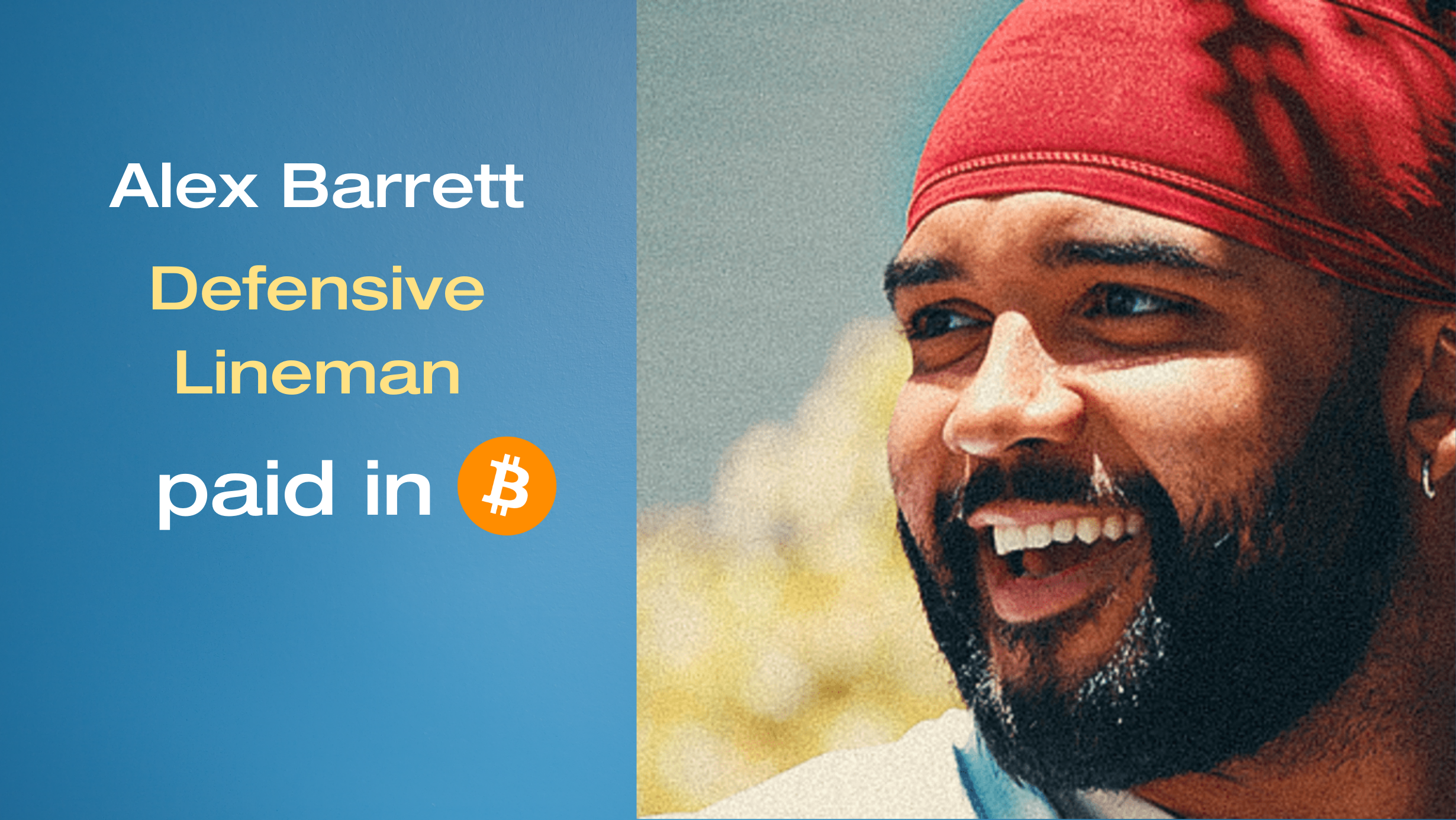 Professional Football Player Alex Barrett Gets Paid in Bitcoin with Bitwage