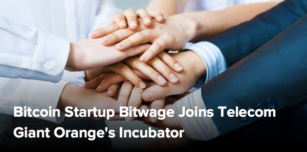 (CoinDesk) Bitcoin Startup Bitwage Joins Telecom Giant Orange's Incubator